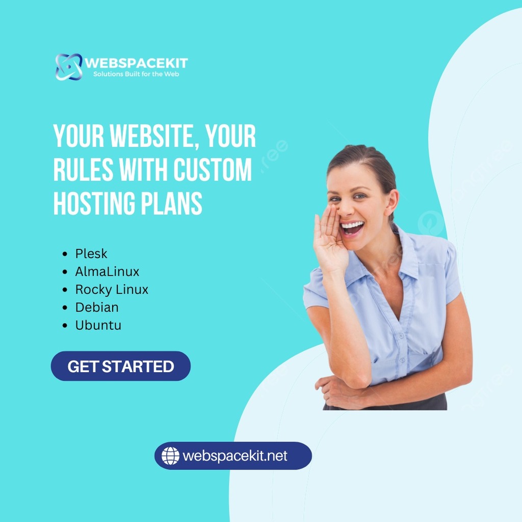 Your Website - Your Rules with Custom Hosting Plan WebSpaceKit