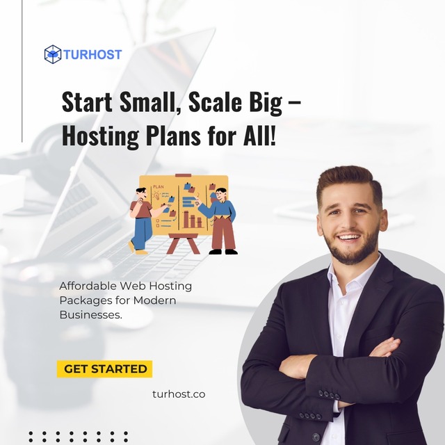 Start Small, Scale Big, Hosting Plans for all Turhost