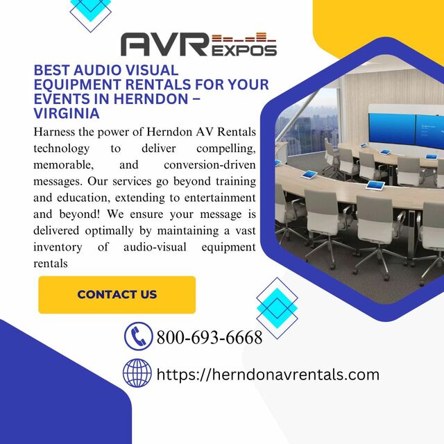 herndo na vrentals Best Audio Visual Equipment Rentals for your events in Herndon – Virginia