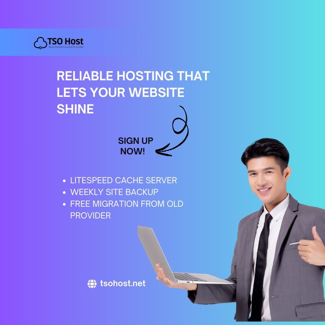 Reliable Hosting that Lets Your Website Shine-TSOH TSOHost