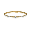 Diamond Tennis Bracelet with Solitaire- Everyday Jewelry 79e