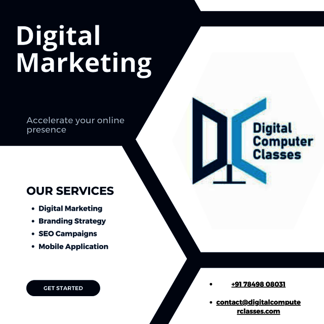 Blue Black Digital Marketing Agency Instagram Post Digital Computer Classes