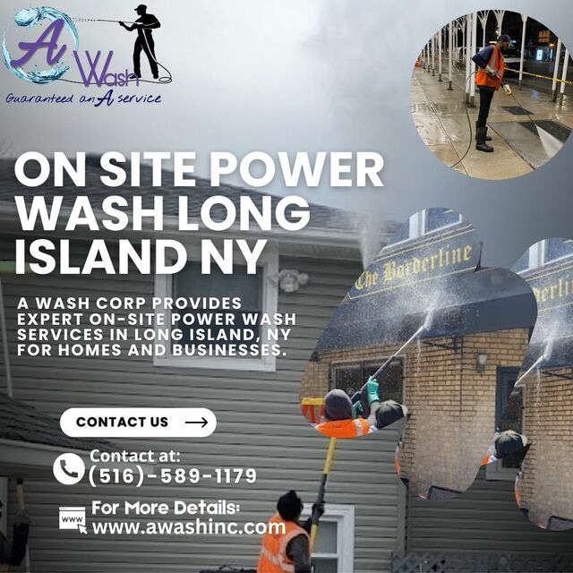 On Site Power Wash Long Island NY-A Wash Corp Picture Box