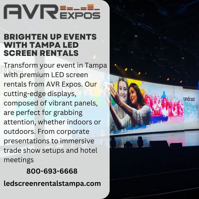 Brighten Up Events with Tampa LED Screen Rentals(6 LED SCREEN RENTAL BALTIMORE