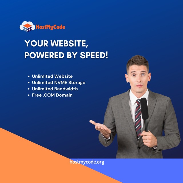 Your Website, Powered by Speed-HostMyCode HostMyCode