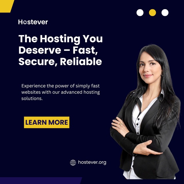 The Hosting You Deserve - Fast, Secure and Reliabl Hostever