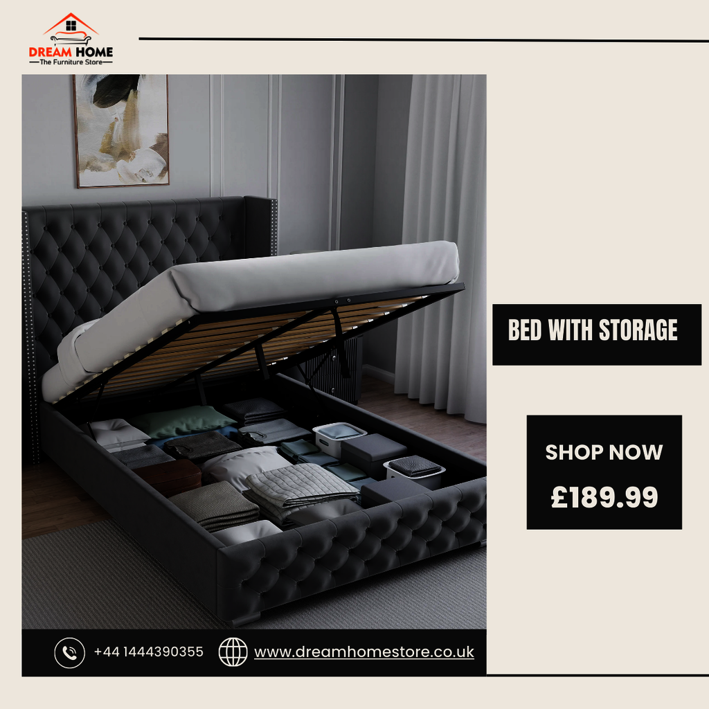 Bed With Storage. Picture Box