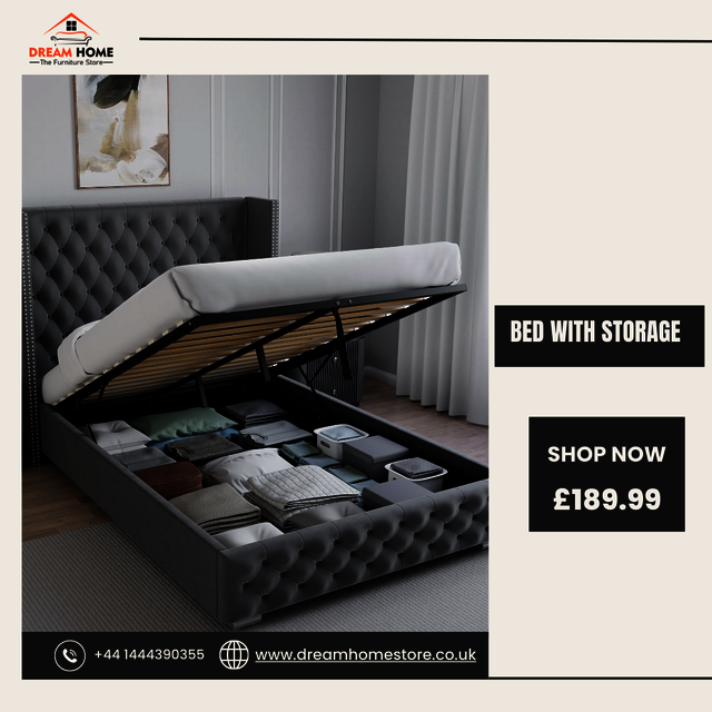 Bed With Storage. Picture Box