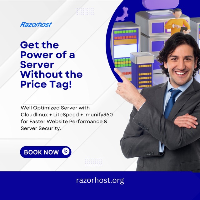 Get The Power Of a Server Without The Price Tag RazorHost