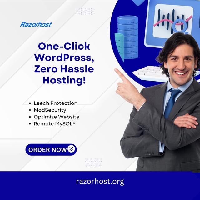 One-Click WordPress, Zero Hassle Hosting-RazorHost RazorHost