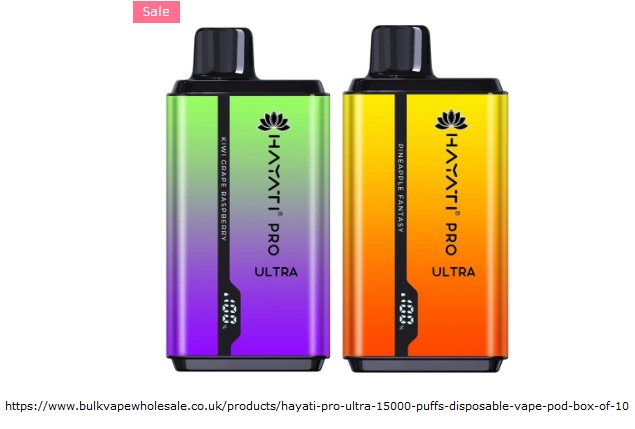 HYATI PRO ULTRA Hayati Pro Ultra Puffs disposable vape pod box of 10