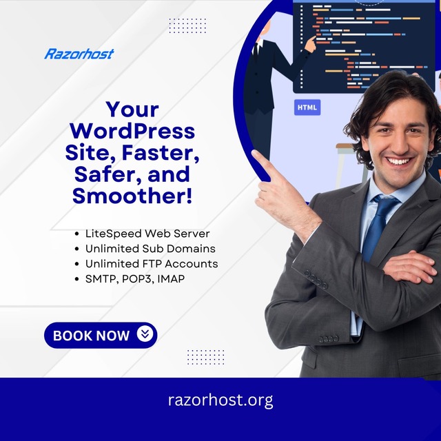 Your WordPress Site, Faster, Safer and Smoother RazorHost