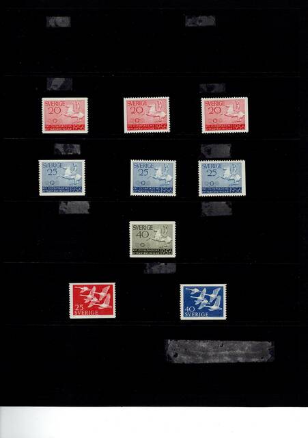 Schw1925-1970(11) Schweden MNH coll on pages