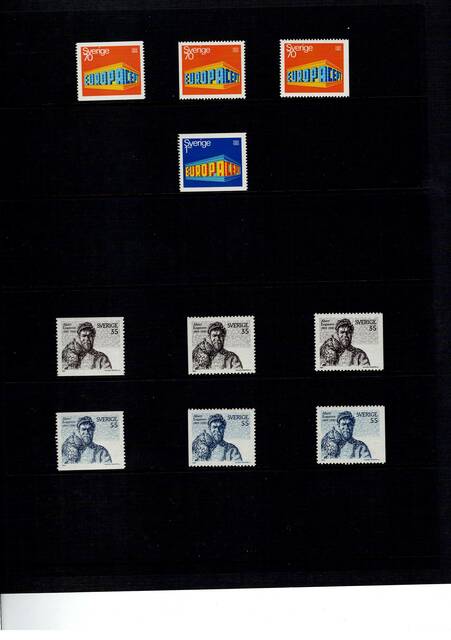 Schw1925-1970 Schweden MNH coll on pages