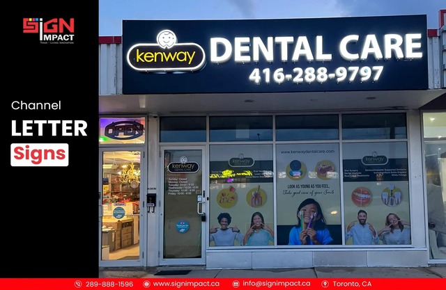 Channel Letters Signs by Signimpact Outdoor business Sign