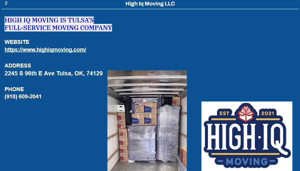High Iq Moving LLc 2 Picture Box