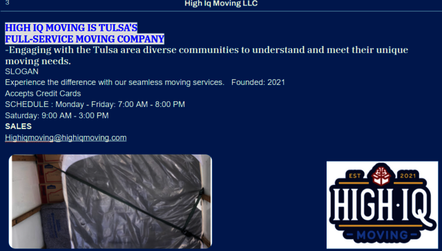 High Iq Moving LLC3 High Iq Moving LLC