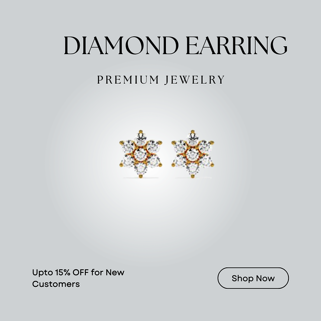 Diamond Earrings (14) Diamond EARRINGS From GodaHaridev Jewells