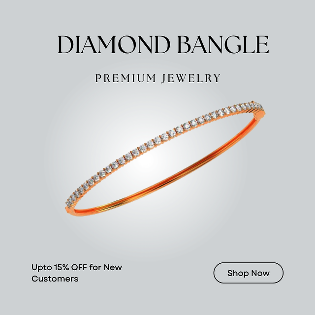 Diamond Bangle (18) Diamond BANGLE From GodaHaridev Jewells