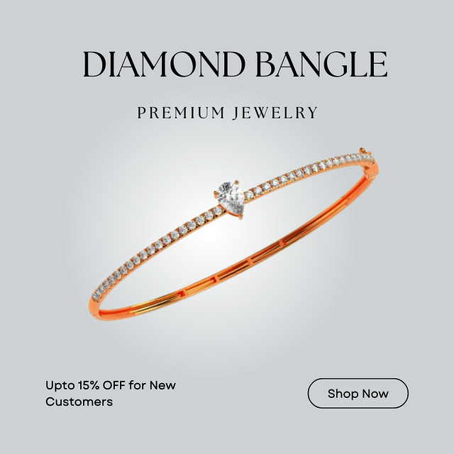 Diamond Bangle (17) Diamond BANGLE From GodaHaridev Jewells