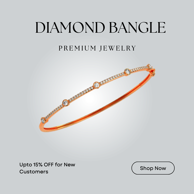 Diamond Bangle (15) Diamond BANGLE From GodaHaridev Jewells