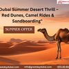 Dubai Summer Desert Thrill Red Dunes, Camel Rides & Sandboarding