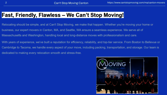 CantStopMoving Slide 2 Can't Stop Moving Canton
