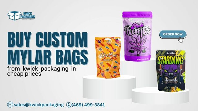 buy custom mylar bags from kwick packaging in chea Picture Box