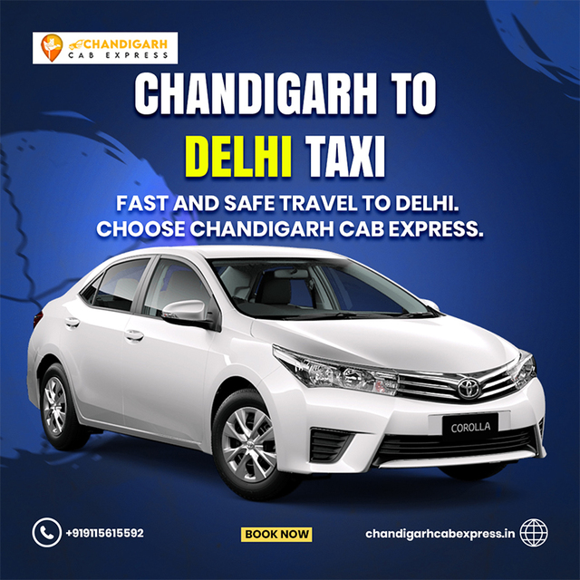 Chandigarh-to-Delhi-Cab Chandigarh Cab Express