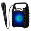Karaoke-Portable-Bluetooth-... - Karaoke Portable Bluetooth Speaker With Wired Karaoke Mic/FM/Aux/LED Lights