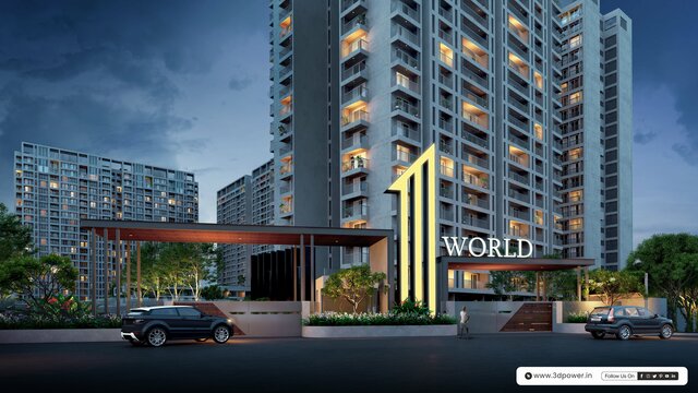 High-Rise Residential Tower 3D Walkthrough in Chen 3D Architectural Visualoization Services in Bangalore