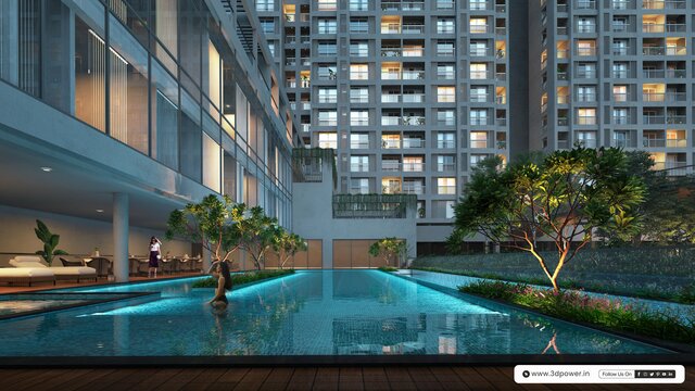 Real Estate Rendering for Apartments and Skyscrape 3D Architectural Visualoization Services in Bangalore