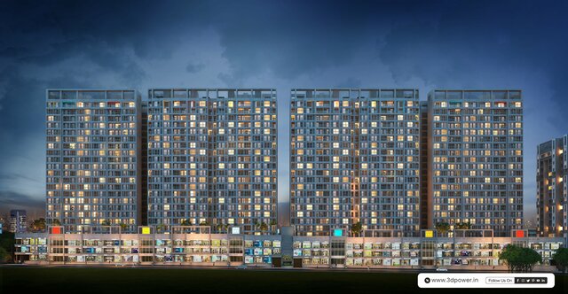 Rendering for Apartments and Skyscrapers in Ahmeda 3D Architectural Visualoization Services in Bangalore