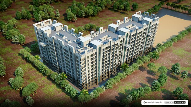 Exclusive 3D Row House Rendering in Thane 3D Architectural Visualoization Services in Bangalore
