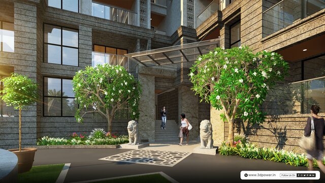 Expert 3D High-Rise Township Rendering in Nashik 3D Architectural Visualoization Services in Bangalore
