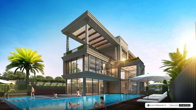 Immersive 3D Commercial Tower Animation in Vijayaw 3D Architectural Visualoization Services in Bangalore