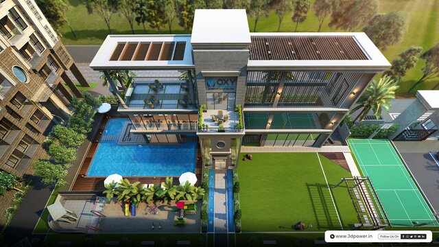 Innovative 3D Walkthrough for Mega Townships in Na 3D Architectural Visualoization Services in Bangalore