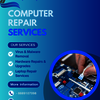 Blue and White Modern Compu... - Computer Repair Services – ...