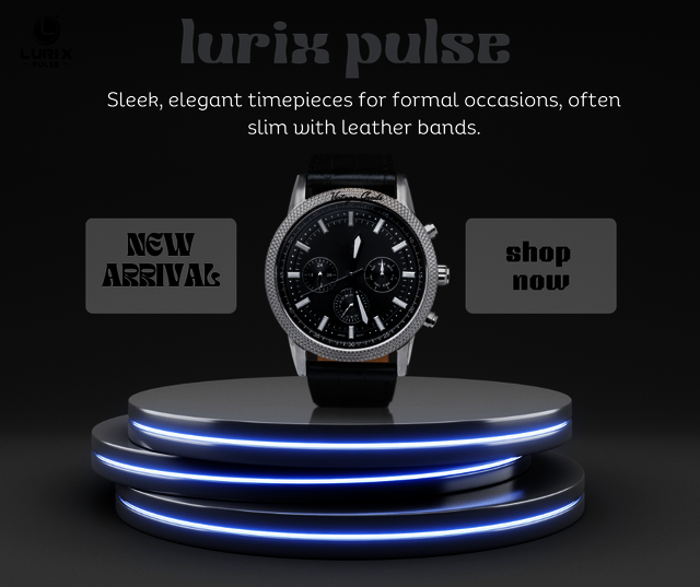 Dark Modern Mens Watches Sale Facebook Post watch