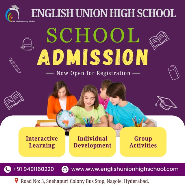 Admissions open at English Union High School  Picture Box