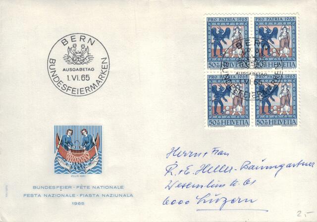 06052025170754 Schweiz Pro patria juventute 1965-1991 FDC