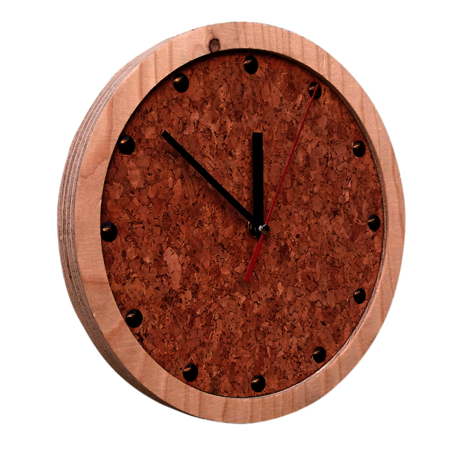 Wooded  wall clock Wooded  wall clock