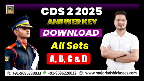 CDS 2 2025 Answer key   Major Kalshi Classes Picture Box