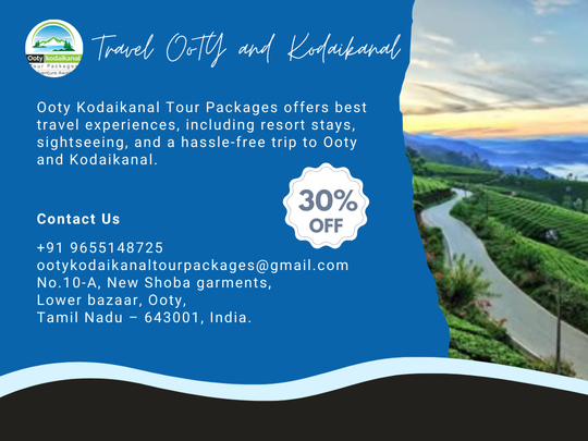 Travel OoTY and Kodaikanal Ooty Heritage Tours And Travels Sightseeing