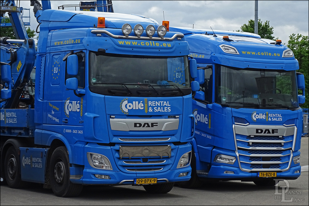 Collé Rental & Sales DAF XF 09-BPX-9 & 76-BZX-8 - Truckfoto's