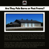 Are They Pole Barns or Post... - Rob-Bilt