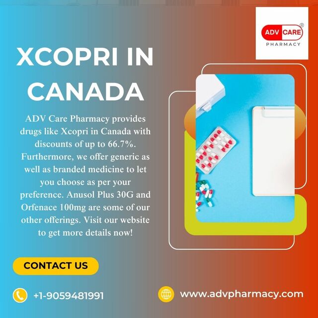Buy Xcopri in Canada from ADV Care Pharmacy! Up to Picture Box