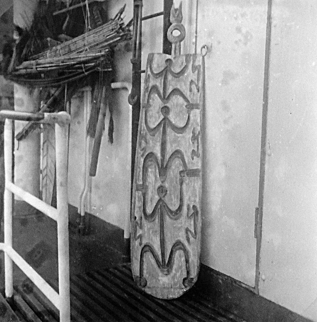 20213 Serie BI-663 Schild van de Asmat-mensfiguur  AR-P027 20213 t/m 20218  Jan Boelaars
