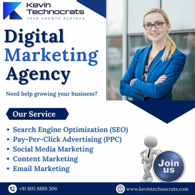 Blue & White Modern Digital Marketing Agency Insta Digital Marketer