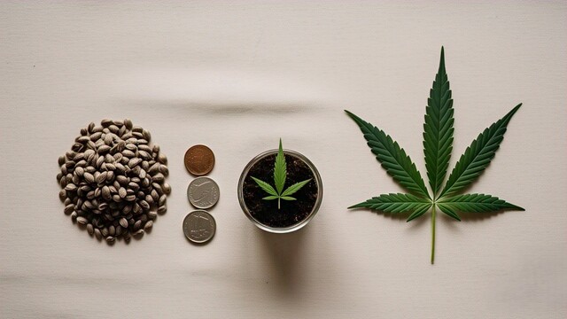 a clean bright overhead flat lay photograph (2) Hypno seeds